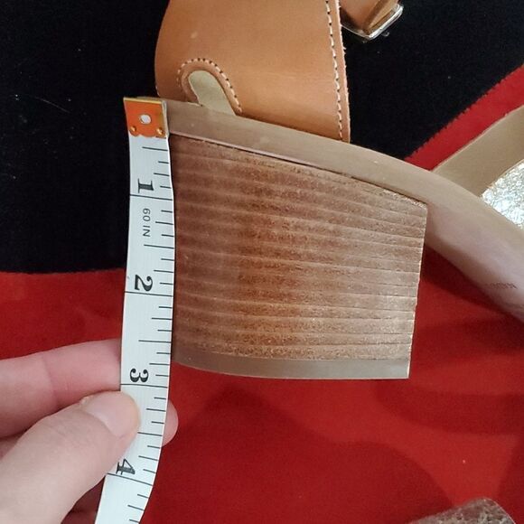 Barbara Barbieri Luxury Leather Heeled Sandals Size 9 - Picture 7 of 11